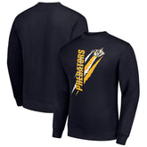 Nashville Predators Starter Color Scratch Pullover Sweatshirt - Navy Sweatshirts