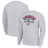 Montreal Canadiens Starter Stick And Puck Logo Fleece Pullover Sweatshirt - Heather Gray Sweatshirts