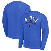 St. Louis Blues Starter Stick And Puck Logo Fleece Pullover Sweatshirt - Royal Sweatshirts