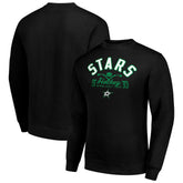 Dallas Stars Starter Stick And Puck Logo Fleece Pullover Sweatshirt - Black Sweatshirts