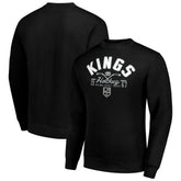 Los Angeles Kings Starter Stick And Puck Logo Fleece Pullover Sweatshirt - Black Sweatshirts