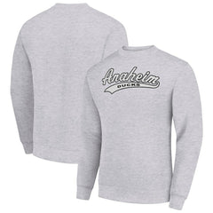 Anaheim Ducks Starter Tailsweep City Pullover Sweatshirt - Heather Gray Sweatshirts