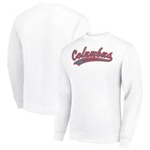 Columbus Blue Jackets Starter Tailsweep City Pullover Sweatshirt - White Sweatshirts