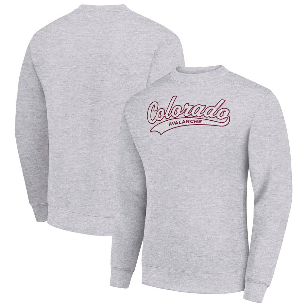 Colorado Avalanche Starter Tailsweep City Pullover Sweatshirt - Heather Gray Sweatshirts
