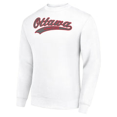 Ottawa Senators Starter Tailsweep City Pullover Sweatshirt - White Sweatshirts