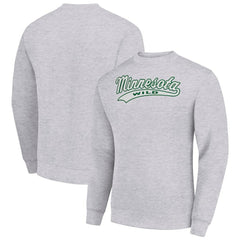 Minnesota Wild Starter Tailsweep City Pullover Sweatshirt - Heather Gray Sweatshirts