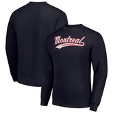 Montreal Canadiens Starter Tailsweep City Pullover Sweatshirt - Navy Sweatshirts