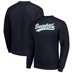 Seattle Kraken Starter Tailsweep City Pullover Sweatshirt - Navy Sweatshirts
