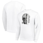 Florida Panthers Starter Half Helmet Team Logo Pullover Sweatshirt - White Sweatshirts