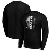Minnesota Wild Starter Half Helmet Team Logo Pullover Sweatshirt - Black Sweatshirts