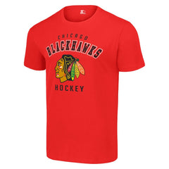 Chicago Blackhawks Starter Logo T-Shirt - Red T-shirts