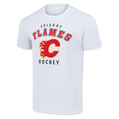 Calgary Flames Starter Logo T-Shirt - White T-shirts