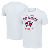 Columbus Blue Jackets Starter Logo T-Shirt - White T-shirts