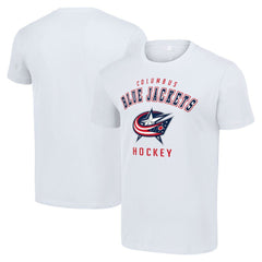Columbus Blue Jackets Starter Logo T-Shirt - White T-shirts