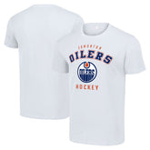 Edmonton Oilers Starter Logo T-Shirt - White T-shirts