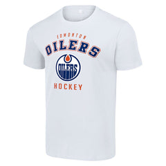 Edmonton Oilers Starter Logo T-Shirt - White T-shirts