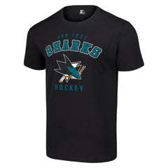 San Jose Sharks Starter Logo T-Shirt - Black T-shirts