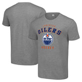 Edmonton Oilers Starter Logo T-Shirt - Heather Gray T-shirts