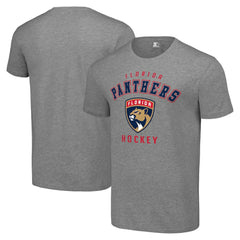 Florida Panthers Starter Logo T-Shirt - Heather Gray T-shirts