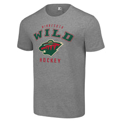 Minnesota Wild Starter Logo T-Shirt - Heather Gray T-shirts