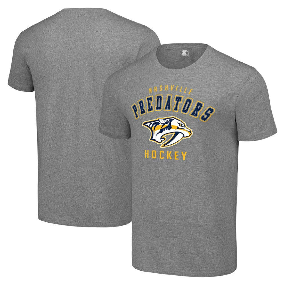Nashville Predators Starter Logo T-Shirt - Heather Gray T-shirts