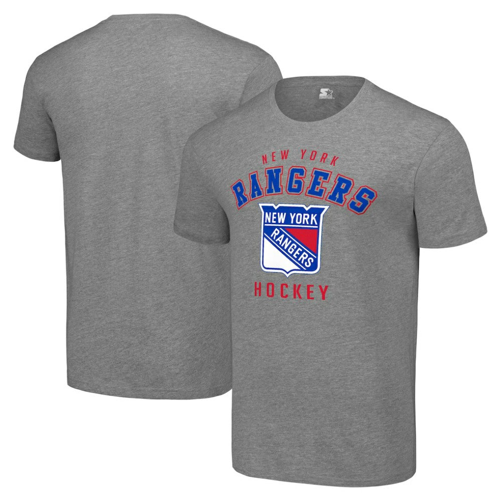 New York Rangers Starter Logo T-Shirt - Heather Gray T-shirts