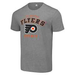 Philadelphia Flyers Starter Logo T-Shirt - Heather Gray T-shirts