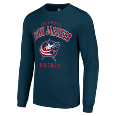 Columbus Blue Jackets Starter Logo Long Sleeve T-Shirt - Navy T-shirts