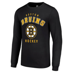 Boston Bruins Starter Logo Long Sleeve T-Shirt - Black T-shirts