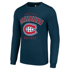 Montreal Canadiens Starter Logo Long Sleeve T-Shirt - Navy T-shirts