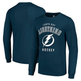 Tampa Bay Lightning Starter Logo Long Sleeve T-Shirt - Navy T-shirts