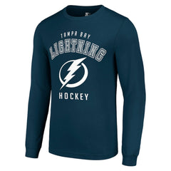 Tampa Bay Lightning Starter Logo Long Sleeve T-Shirt - Navy T-shirts