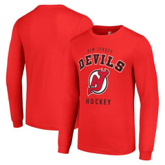 New Jersey Devils Starter Logo Long Sleeve T-Shirt - Red T-shirts