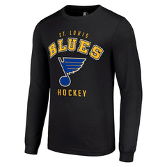 St. Louis Blues Starter Logo Long Sleeve T-Shirt - Black T-shirts