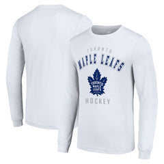 Toronto Maple Leafs Starter Logo Long Sleeve T-Shirt - White T-shirts