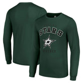 Dallas Stars Starter Logo Long Sleeve T-Shirt - Military Green T-shirts