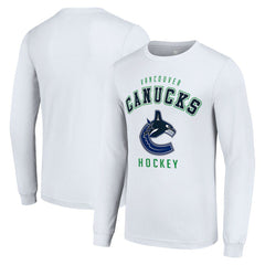 Vancouver Canucks Starter Logo Long Sleeve T-Shirt - White T-shirts