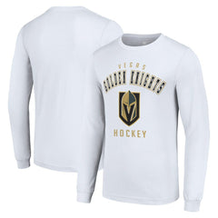 Vegas Golden Knights Starter Logo Long Sleeve T-Shirt - White T-shirts