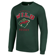Minnesota Wild Starter Logo Long Sleeve T-Shirt - Military Green T-shirts