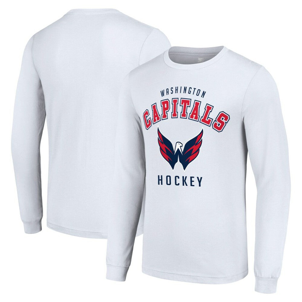 Washington Capitals Starter Logo Long Sleeve T-Shirt - White T-shirts