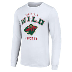 Minnesota Wild Starter Logo Long Sleeve T-Shirt - White T-shirts