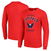 Washington Capitals Starter Logo Long Sleeve T-Shirt - Red T-shirts