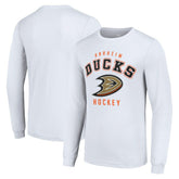Anaheim Ducks Starter Logo Long Sleeve T-Shirt - White T-shirts