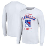 New York Rangers Starter Logo Long Sleeve T-Shirt - White T-shirts