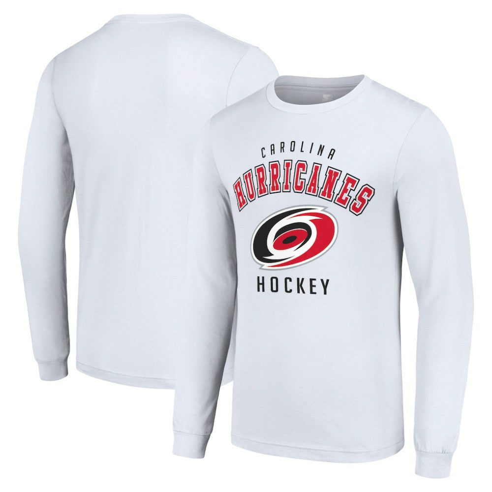 Carolina Hurricanes Starter Logo Long Sleeve T-Shirt - White T-shirts