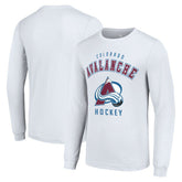 Colorado Avalanche Starter Logo Long Sleeve T-Shirt - White T-shirts