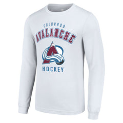 Colorado Avalanche Starter Logo Long Sleeve T-Shirt - White T-shirts