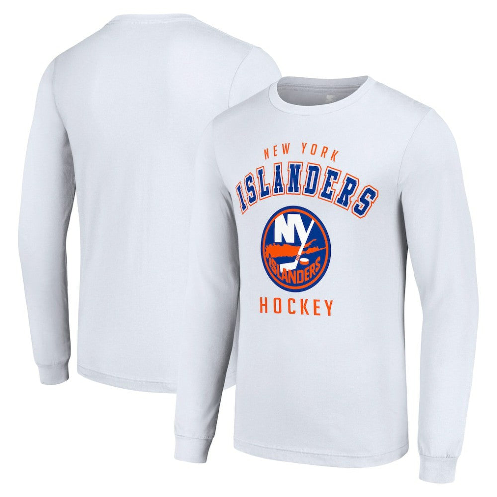 New York Islanders Starter Logo Long Sleeve T-Shirt - White T-shirts