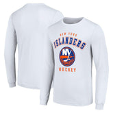 New York Islanders Starter Logo Long Sleeve T-Shirt - White T-shirts