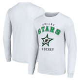 Dallas Stars Starter Logo Long Sleeve T-Shirt - White T-shirts